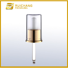 Aluminium cosmetic dropper for bottles