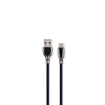 Aleación de zinc Tipo C 1M Cable de datos USB2.0