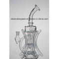 Wholesale Ccg Self-Branded Creative Glass Water Pipe Glass Recycler with Double Tyre Perc