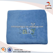 Wholesale Embroidery 100% Cotton Baby Blanket