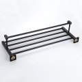 Bathroom hardware pendant black bronze craft brass material square hardware pendant towel rack