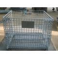 zinc foldable stacking pet preform storage wire container