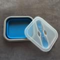 Récipient de nourriture pliable en silicone pour boîte à bento