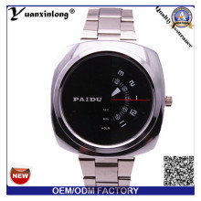 YXL-368 homme montre carré visage Chronographe Quartz en acier inoxydable Watch Paidu Business luxe montres en gros