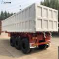 3 axle Hydraulic Cylinder Dump Truck Semi-Trailer