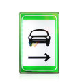 Tunnel emergency electro-optic indicator led traffic sign