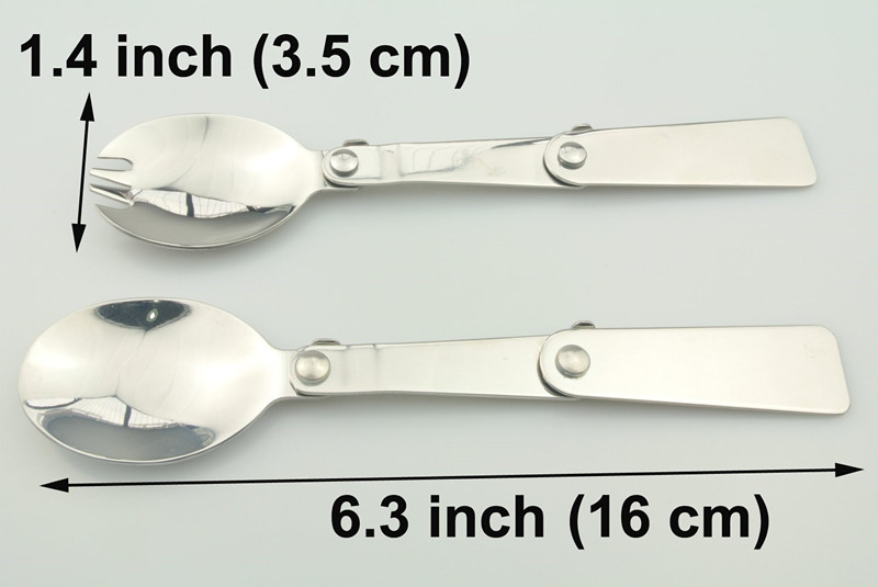 Polished Stainless Steel Folding Spoon