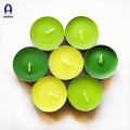 Colorful and scented high quality tealight candle