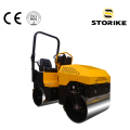 Two tons ride on road roller vibrator