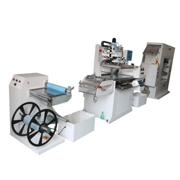 PLC Automatic roll-to-roll screen printing machine for label