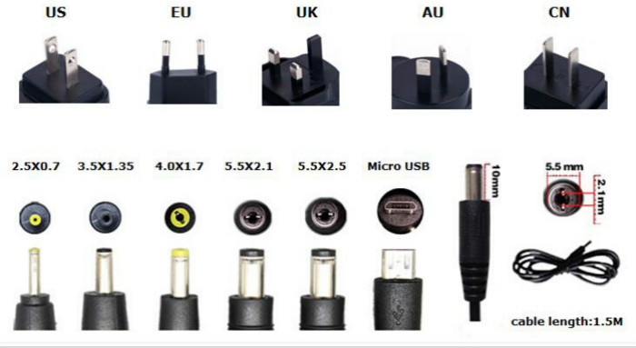AU plug USB power adapter