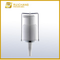 Cosmetic lotion pump with clear AS overcap