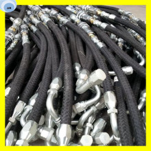 Hose with Fibre Braid and Steel Wire Braid to Reinforce