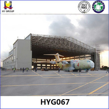 Prefabricated steel structure aircraft hangar