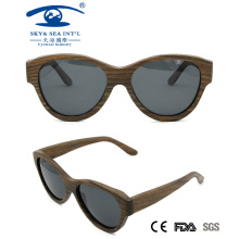 New Lady Style Polaroid Wooden Sunglasses