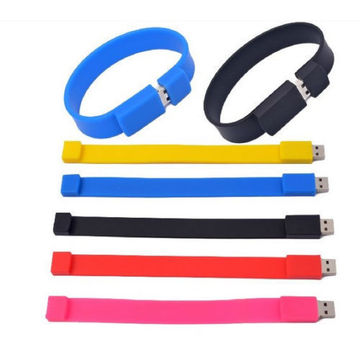 Hot Selling Bracelet Usb Flash Drive Slap wristband usb Silicone USB Wristband