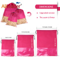 Two Colors Wig Storage Bags Non Woven Fabric Wig Bag