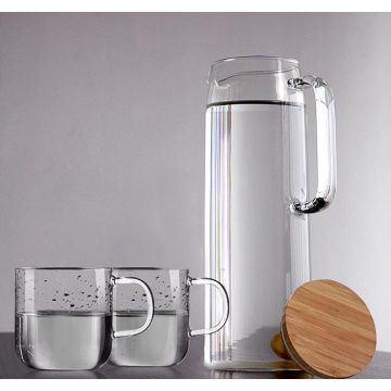 High Borosilicate Glass Cool Water Pot Big Volume Cup