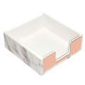 Acrylic Memo Pad Holder Marble Rose Gold