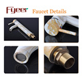 Fyeer High Body Chrome Plated Lacquered Single Handle Brass Wash Basin Faucet Sink Water Mixer Tap Wasserhahn