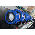 PTFE Disc Double Flanged Butterfly Valve with Ce ISO Approved