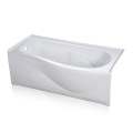 Curved Jacuzzi Alcove Soaking Bathtub