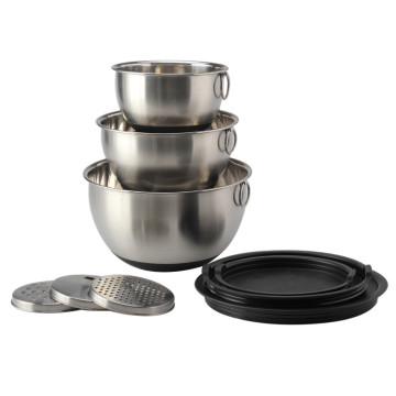 Stainless Steel Mixing Bowls with Lids