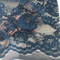 Navy Elegant Lace Fabric