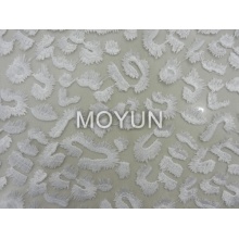 POLY MESH WITH SPECAIL CHEMICAl EMBROIDERY  50 52"