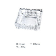 Cendrier en verre transparent de haute qualité avec bon prix Transparent Kb-Hn01316