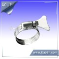 Stainless steel handle hose clamp