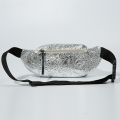 Blingbling metal street sport style waist bag