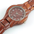Relojes de pulsera de madera vendedores calientes de la pulsera del brazalete de las señoras del reloj de madera