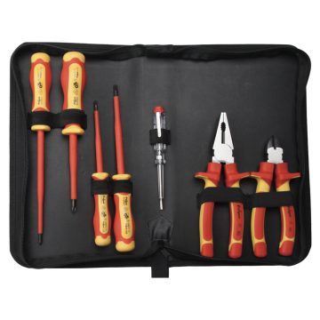 7pcs VDE insulation plier and screwdriver set