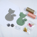 Felt sewing cat DIY brooch decoration kit