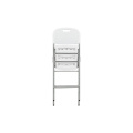 Silla de acero blanca plegable popular de la boda plegable al aire libre