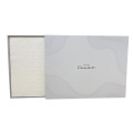 White color silver Foil LOGO Chocolate paper box