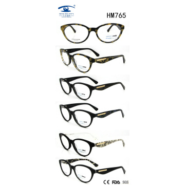 Nouvelle mode populaire personnalisé Logo Acetate Eyewear (HM765)