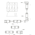 Aluminium profiles 80mm folding doors