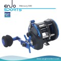 Angler Selecione Mercury Plastic Body / 3 + 1 Bb / EVA Direito Handle Trolling Pesca Reel para Pesca Marítima (Mercury 030)