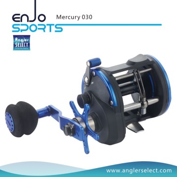 Angler Select Mercury Cuerpo Plástico / 3 + 1 Bb / EVA Mango Derecho Trolling Pesca Carrete de Pesca Marítima (Mercury 030)