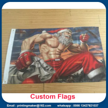 Custom 100% Polyester Fabric Color Advertising Flags