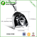 O novo Star Wars Jedi Knight capacete Titanium aço colar Europeia e americana moda pingente de aço inoxidável fundido