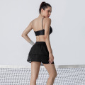 Tennis 2 pièces Sports soutien-gorge et short jupe