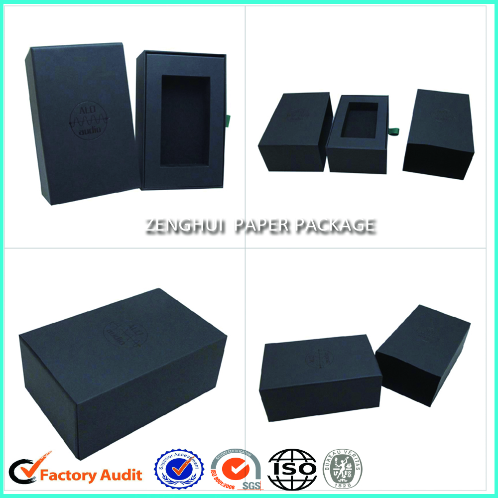 Cheap Rigid Black Drawer Paper Box