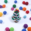 Árbol de Navidad Crochet Pompom Decoración del hogar