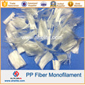 Fibre de fibre de PP en polypropylène de taille courte et hachée pour béton