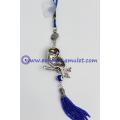 Blue evil eye owl pendant car decoration