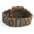 Relógio de madeira para homens Mulher Zebrawood Analog Wood Watch