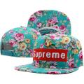 Wholesale high quality fashion design adjustable flat brim Supreme cap hat